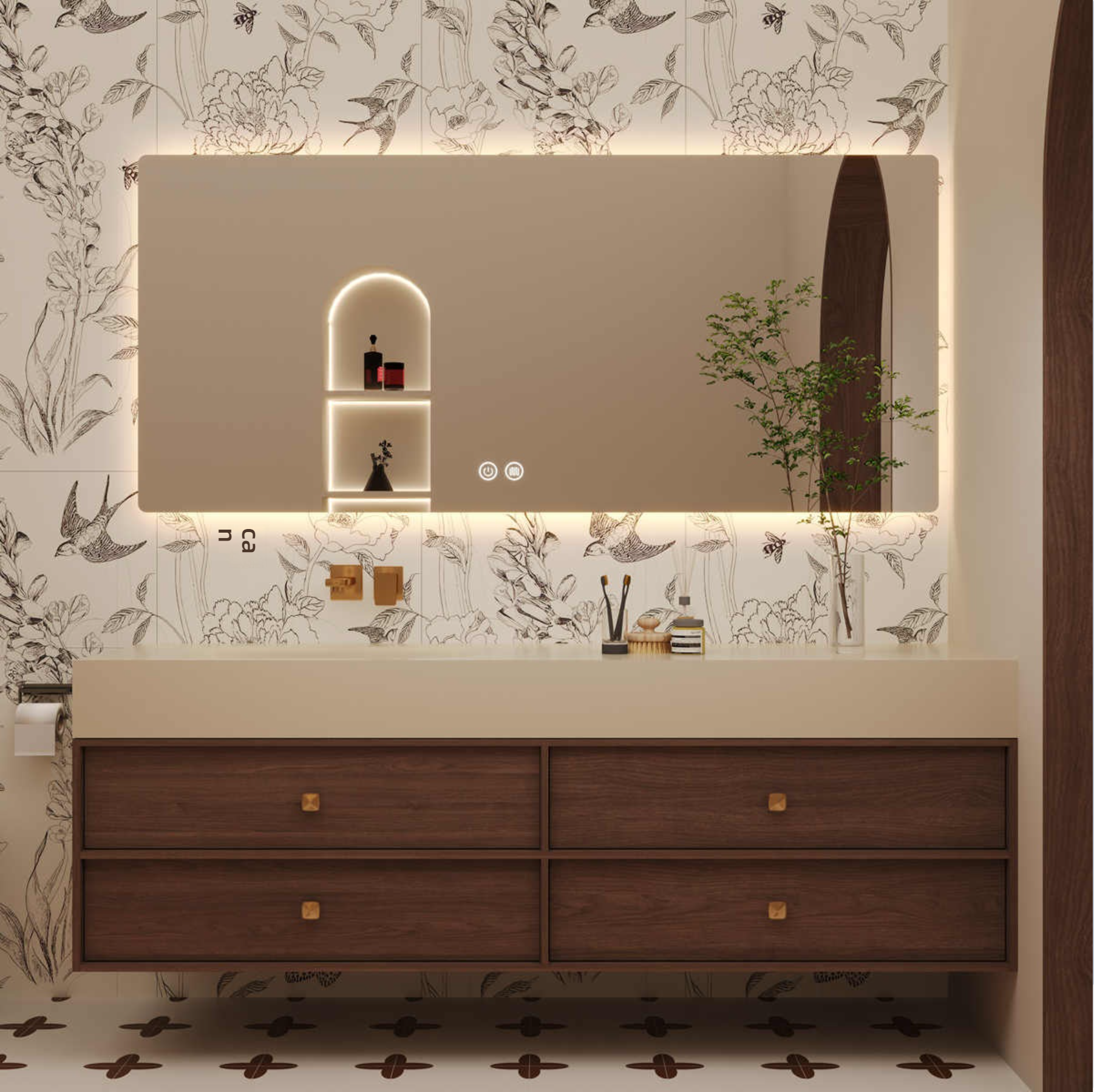 Middle style rock slab hot ben