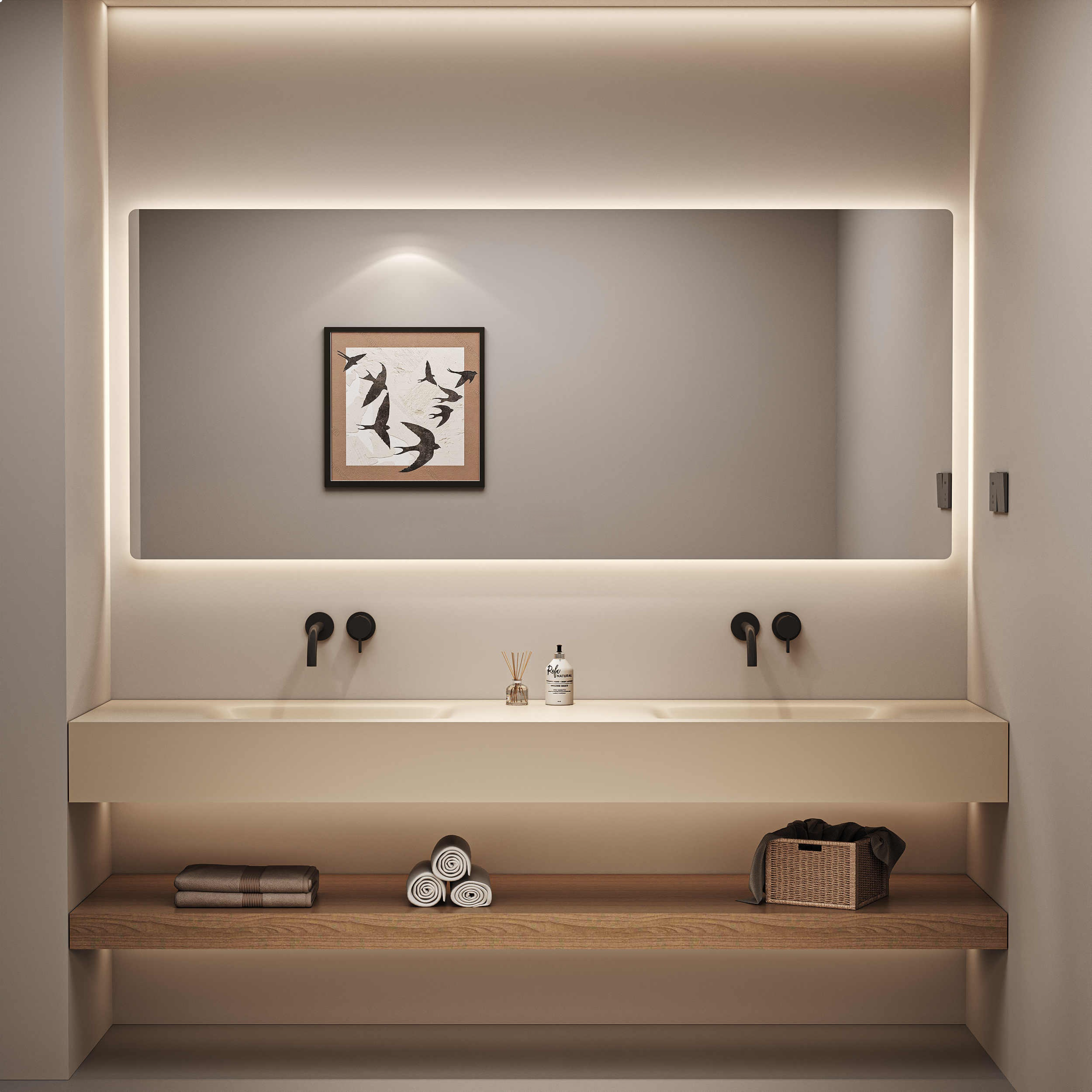 Wood color rock slab hot bendi